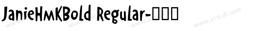 JanieHmkBold Regular字体转换
